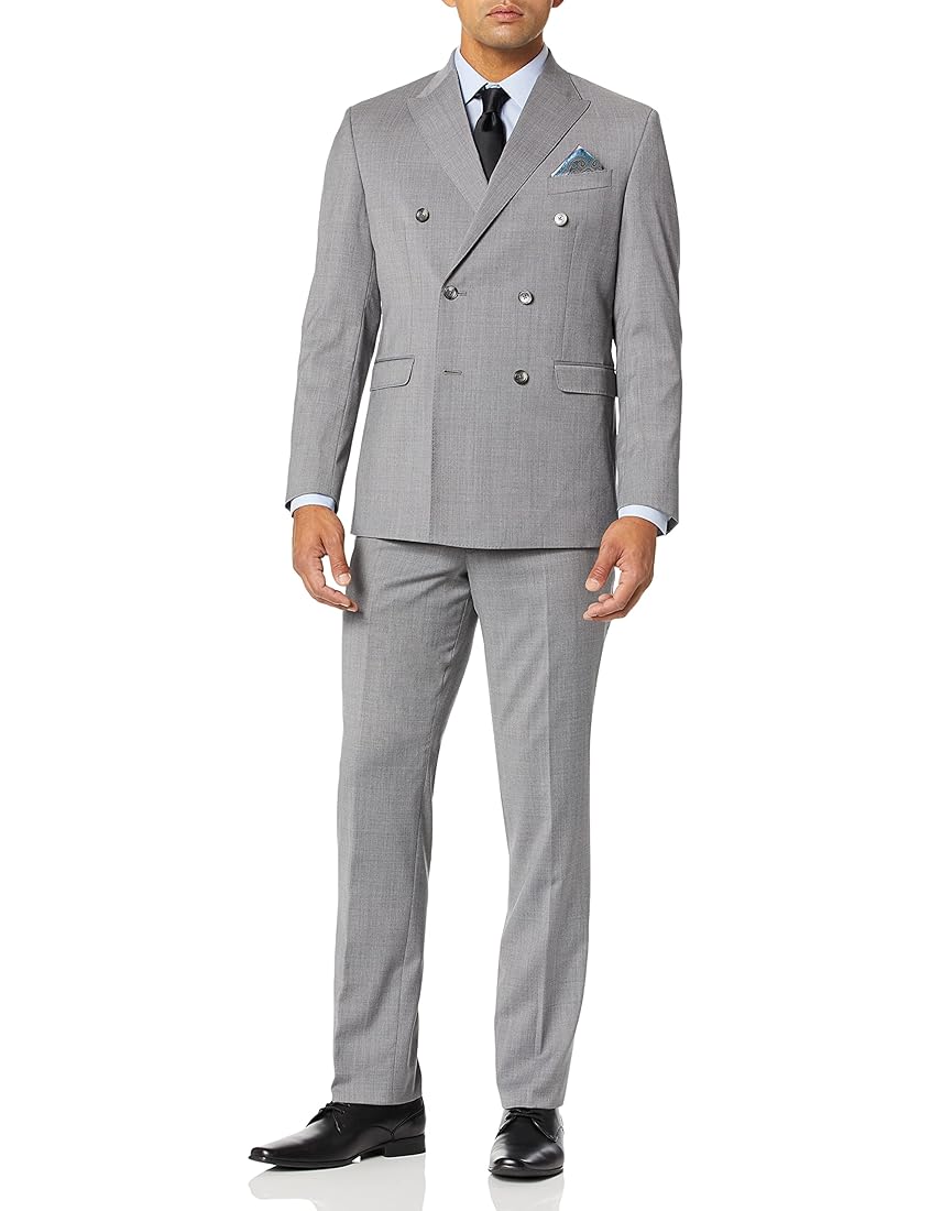 Buy Kenneth Cole New York Men's Double Breasted Modern Fit 6
